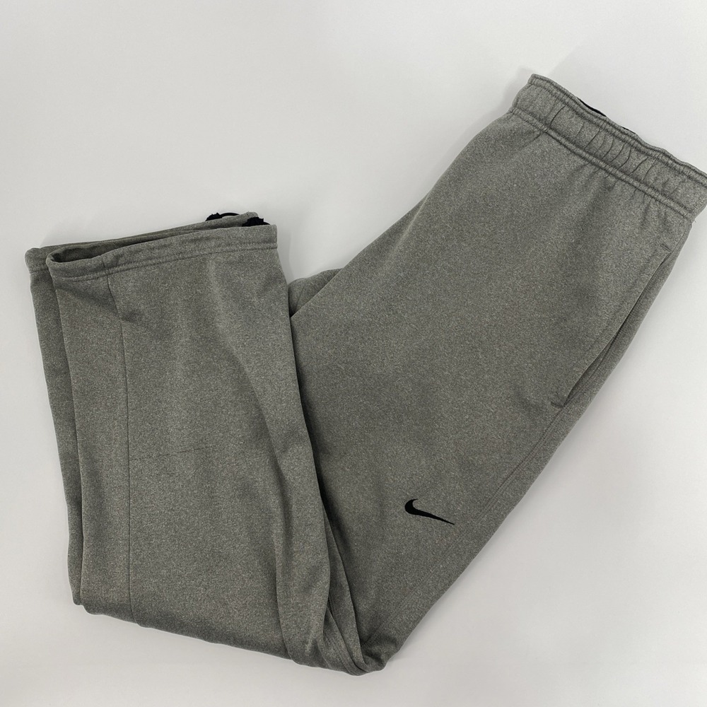 Nike Pants Mens Large Gray Therma Fit Fleece Joggers Athleisure Gym Training